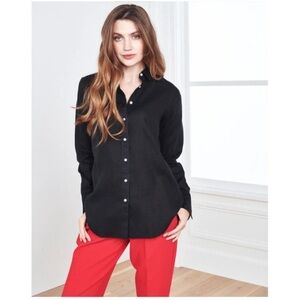 Quince Black Button Down Shirt